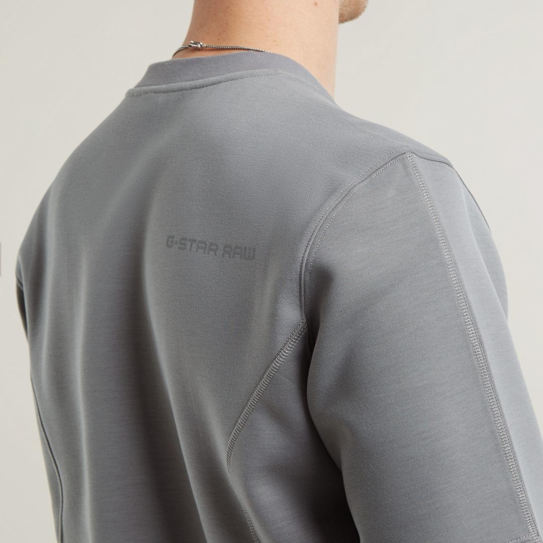 SUDADERA G-STAR MOTION TWEETER GRIS CLARO