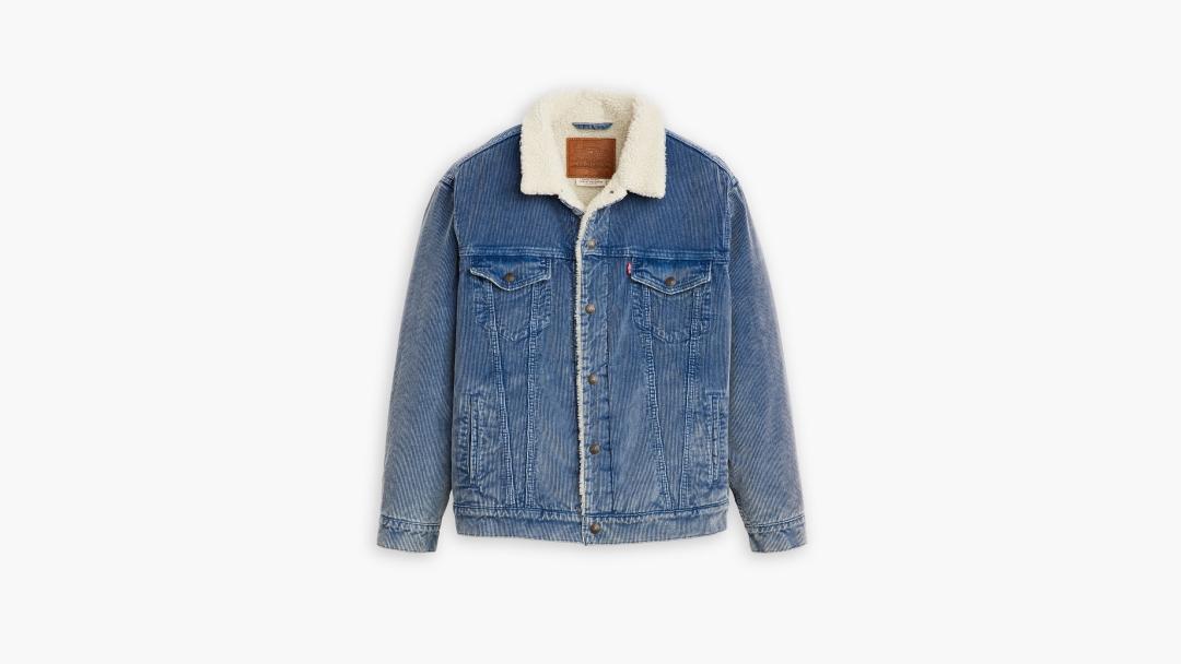 CHAQUETA LEVIS SHERPA CORD AZUL CLARO