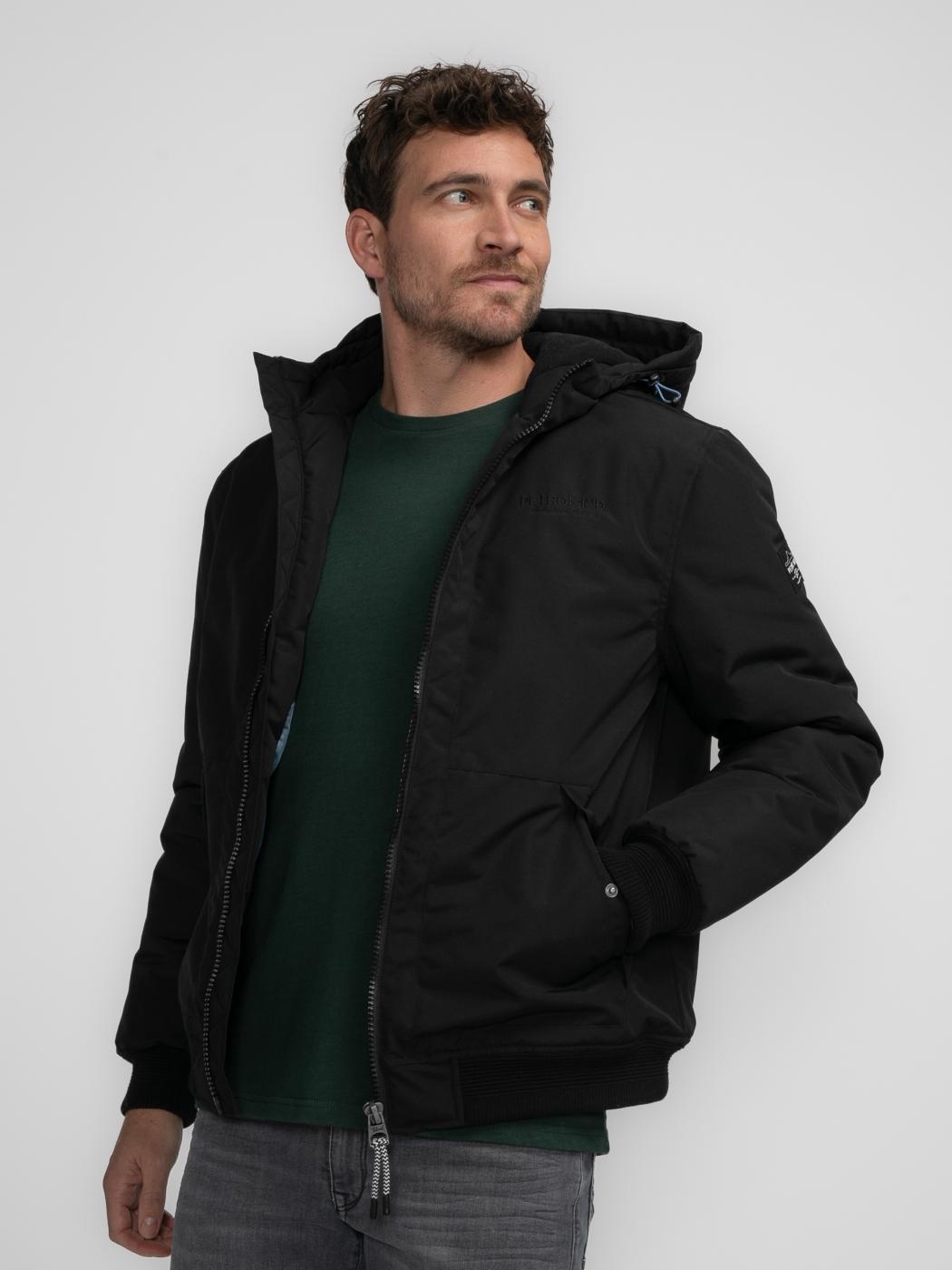 CHAQUETA PETROL BOMBER NEGRO