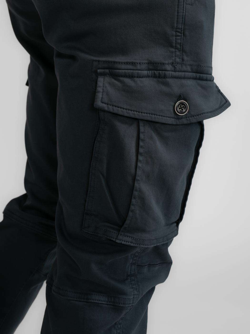 PANTALON PETROL CARGO AZUL OSCURO