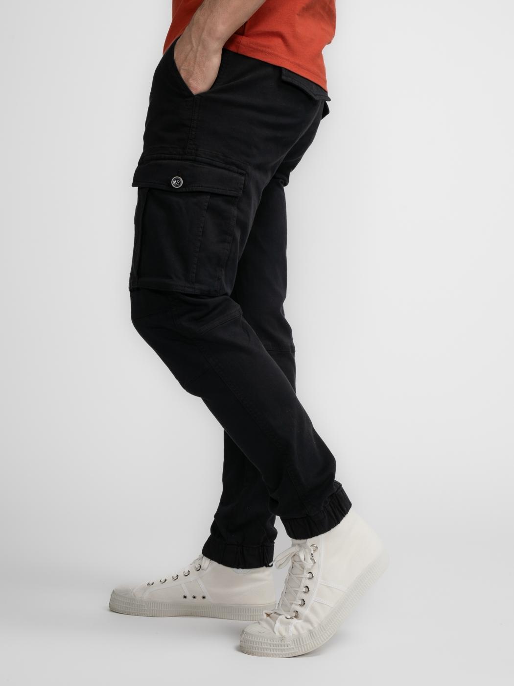 PANTALON PETROL CARGO NEGRO