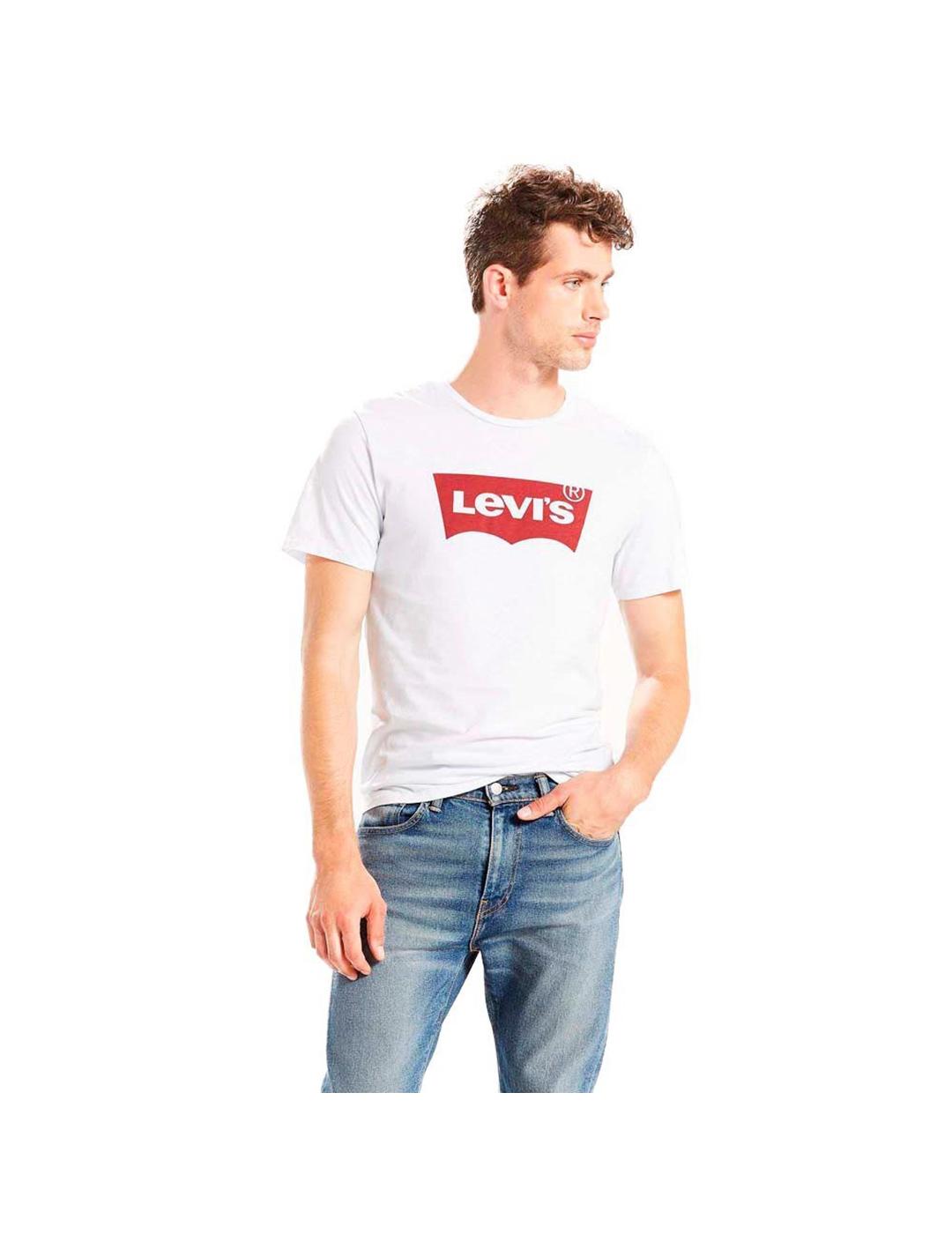 CAMISETA LEVIS GRAPHIC SET IN NECK WHITE BLANCO