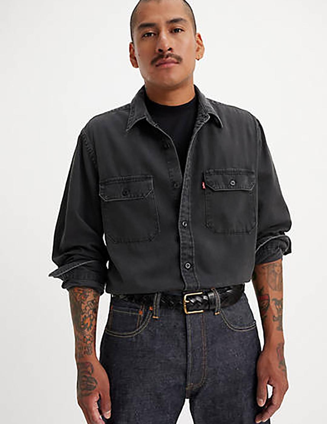 CAMISA LEVIS JACKSON WORKER COSMO NEGRO