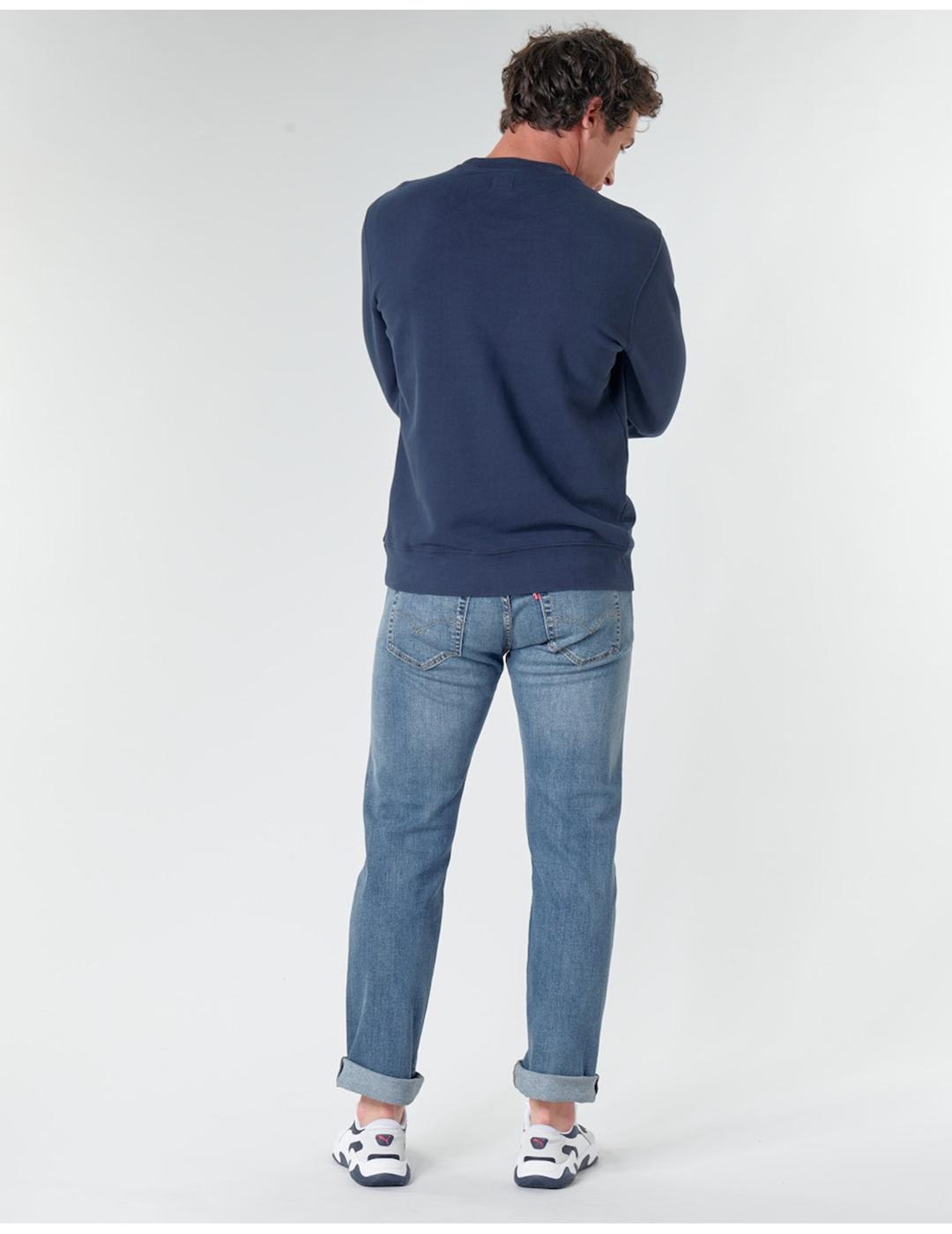 SUDADERA LEVIS NEW ORIGINAL CREW DRESS BLUES AZUL