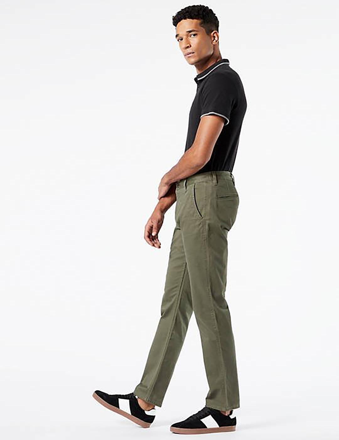 PANTALON DOCKERS ALPHA ORIGINAL KHAKI VERDE OLIVA