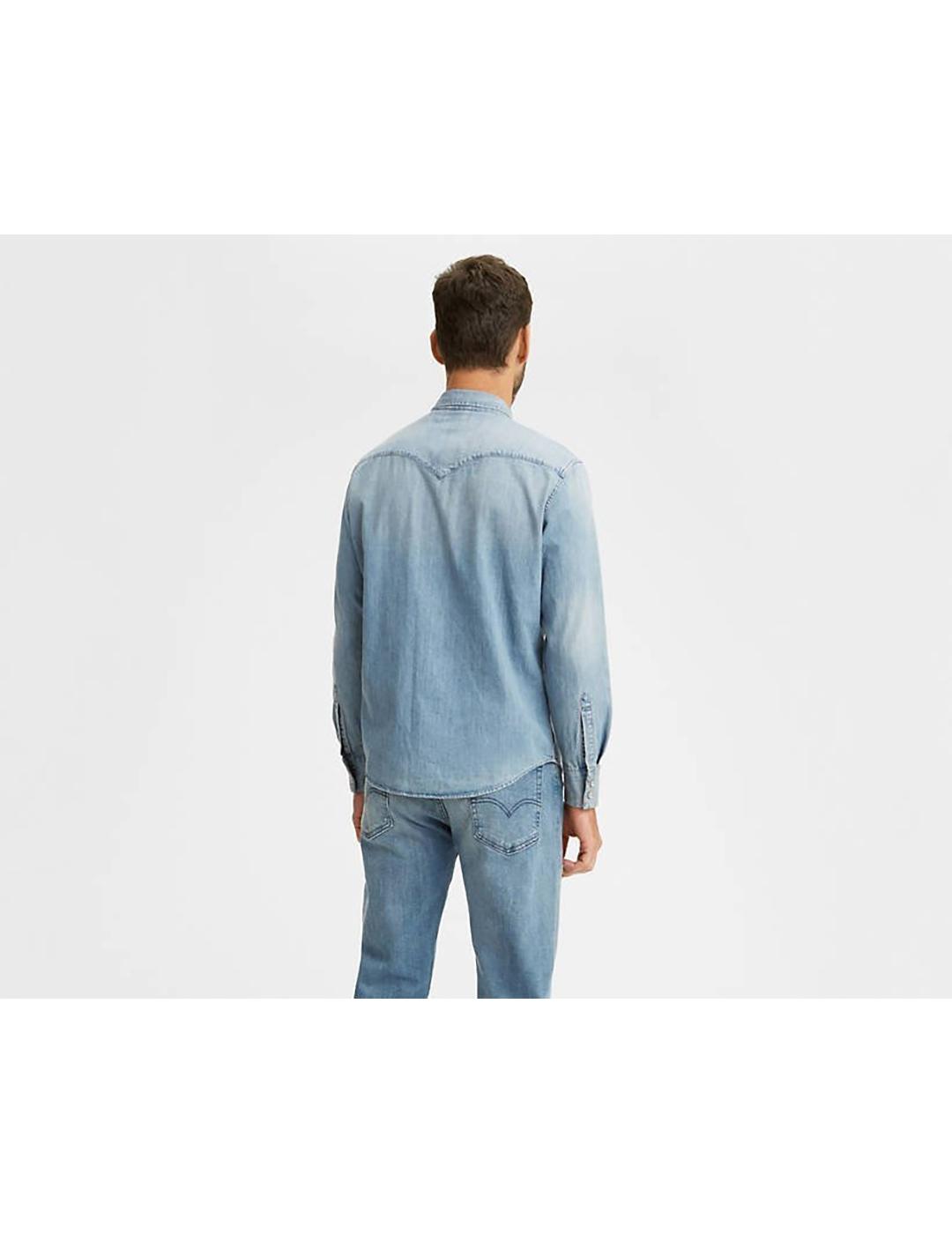 CAMISA LEVIS BARSTOW WESTERN STANDARD RED CAS AZUL