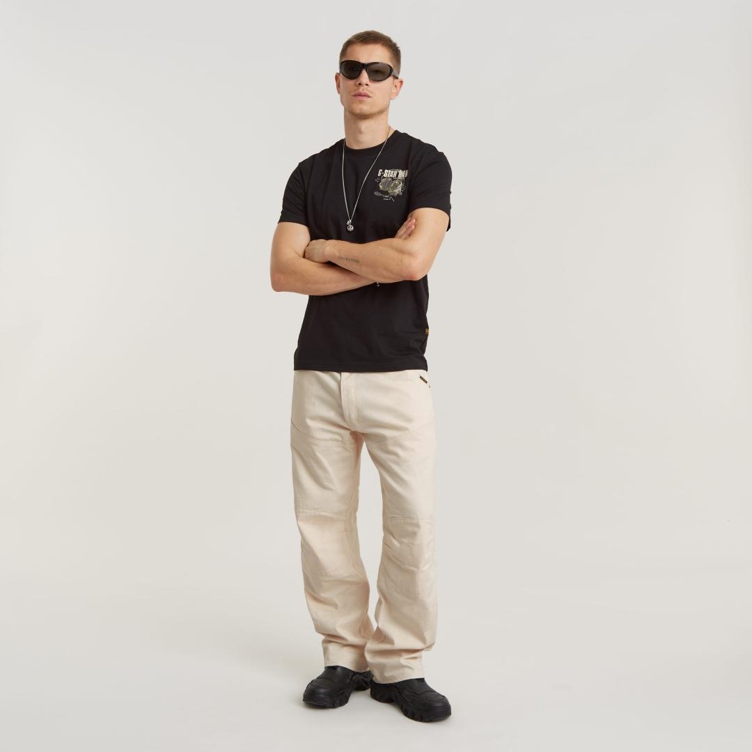 CAMISETA G-STAR HEADPHONES NEGRO