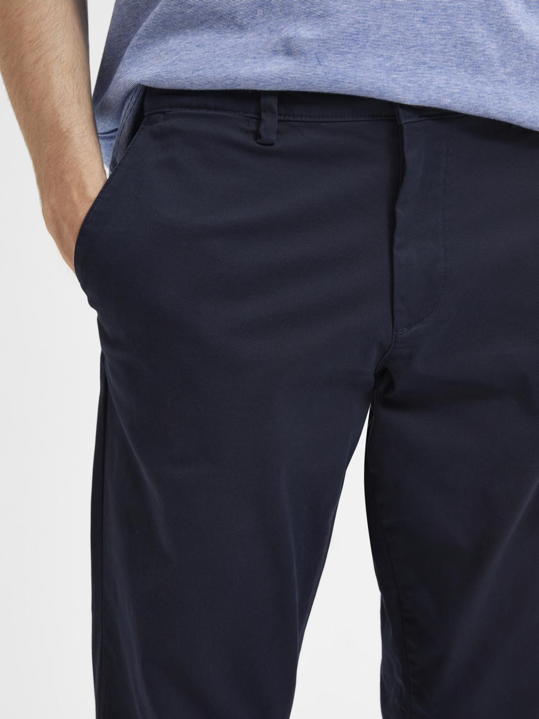 PANTALONES SELECTED MILES FLEX AZUL OSCURO