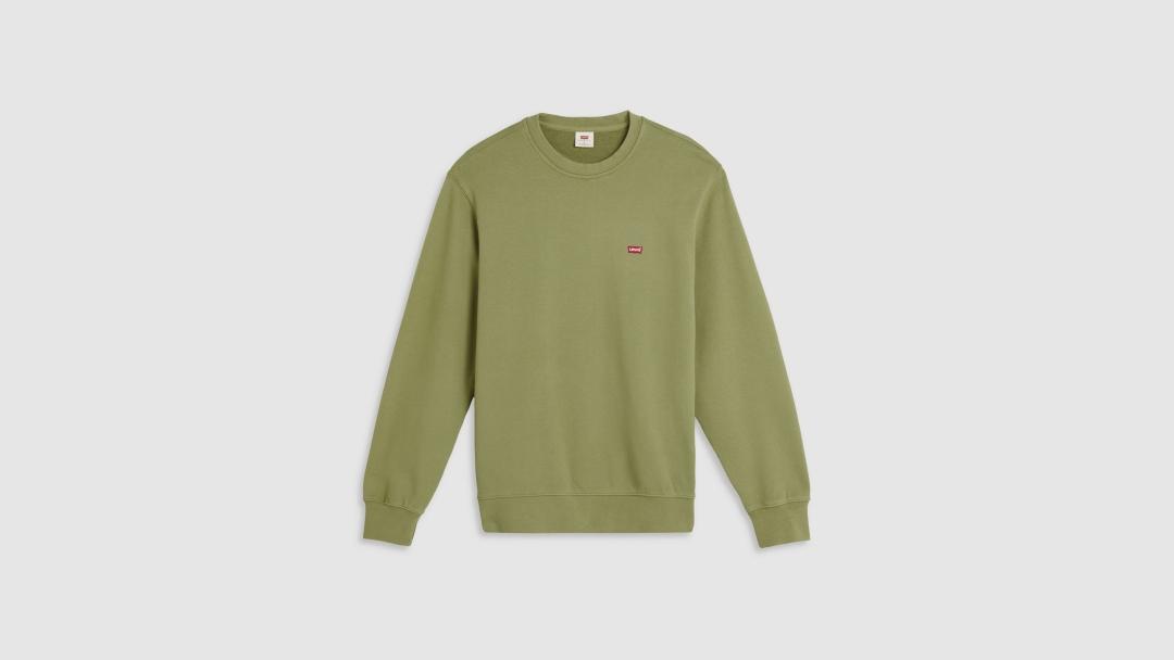 SUDADERA LEVIS NEW ORIGINAL CREW VERDE CLARO