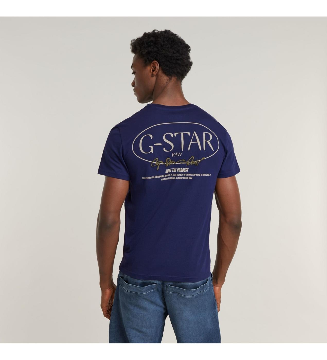 CAMISETA G-STAR CIRCLE AZUL