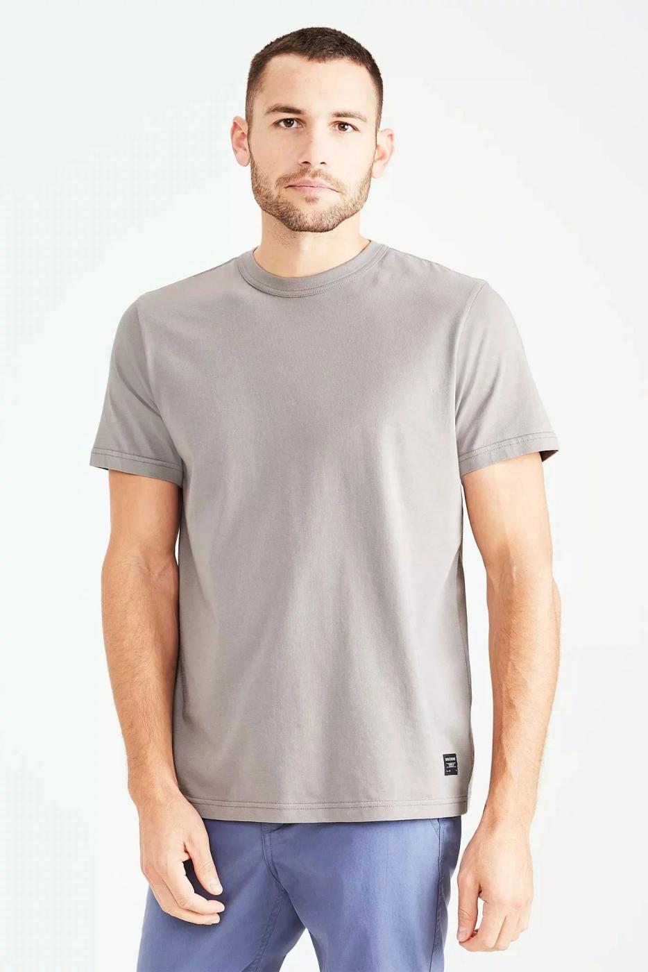 CAMISETA DOCKERS CREW GRIS CLARO