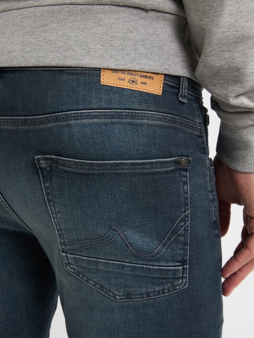 JEANS PETROL SLIM SEAHAM AZUL OSCURO