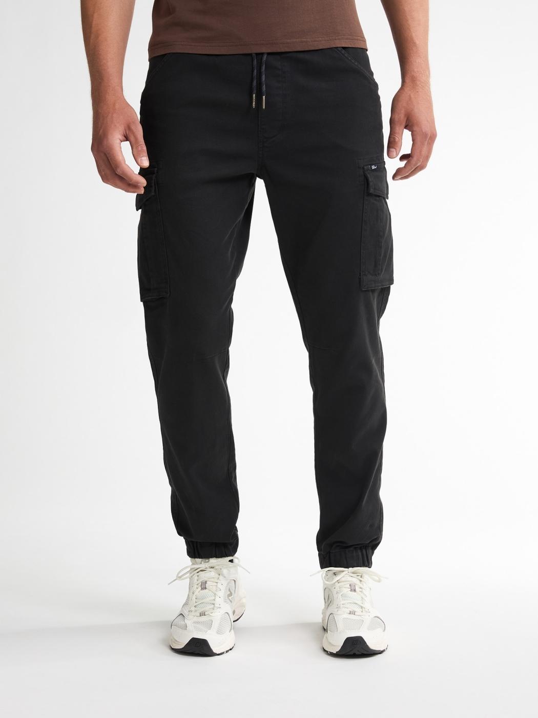 PANTALON PETROL CARGO TAPERED NEGRO