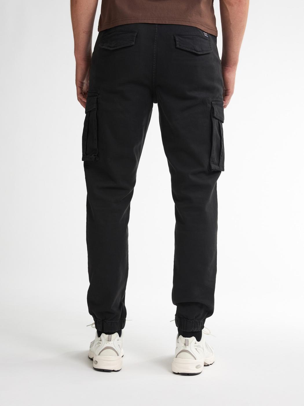 PANTALON PETROL CARGO TAPERED NEGRO