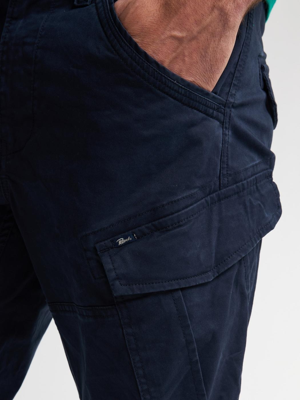 PANTALON CARGO PETROL AZUL OSCURO