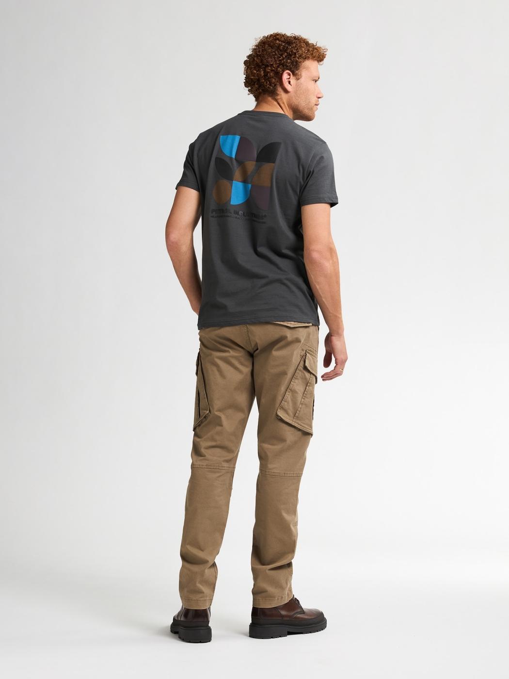 PANTALON CARGO PETROL MARRON CLARO