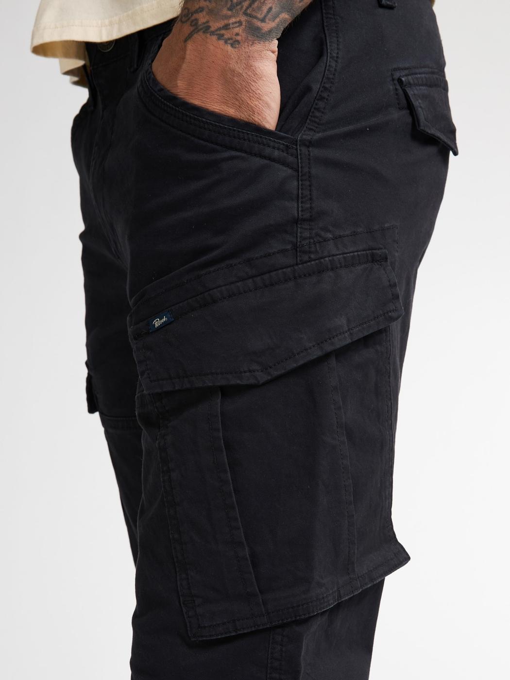 PANTALON CARGO PETROL NEGRO