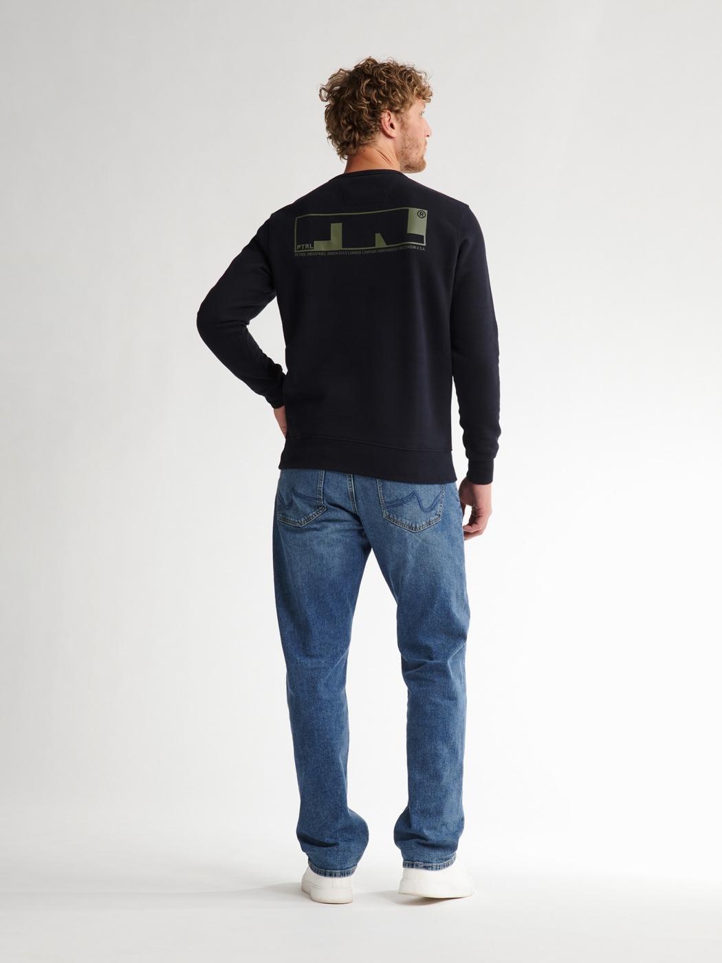 SUDADERA PETROL NEGRO