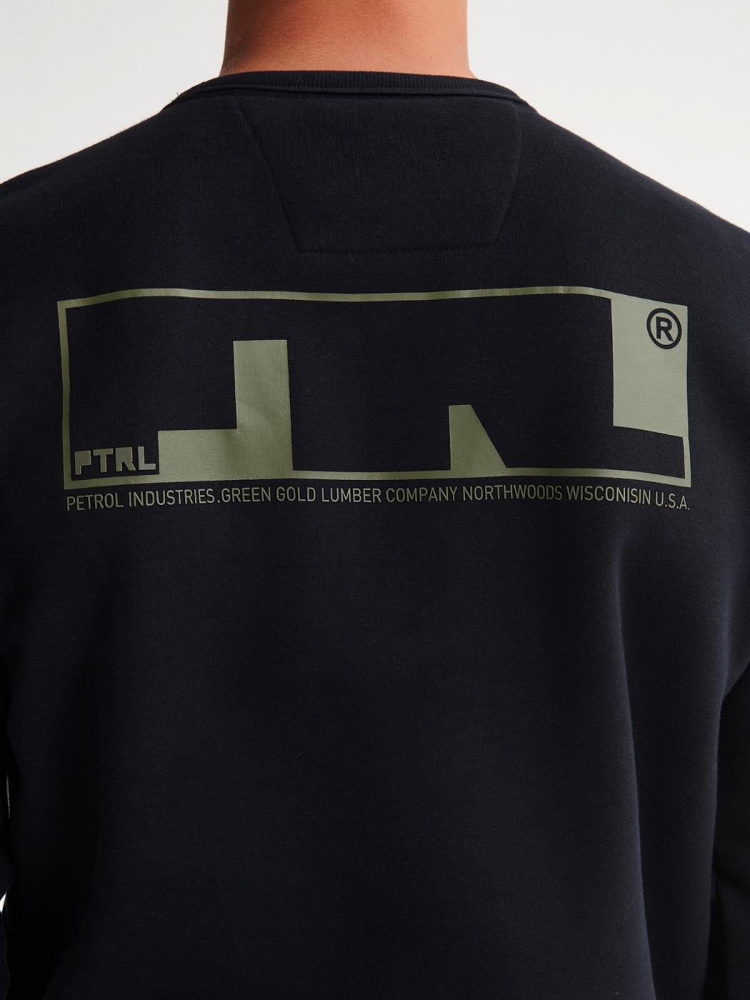 SUDADERA PETROL NEGRO