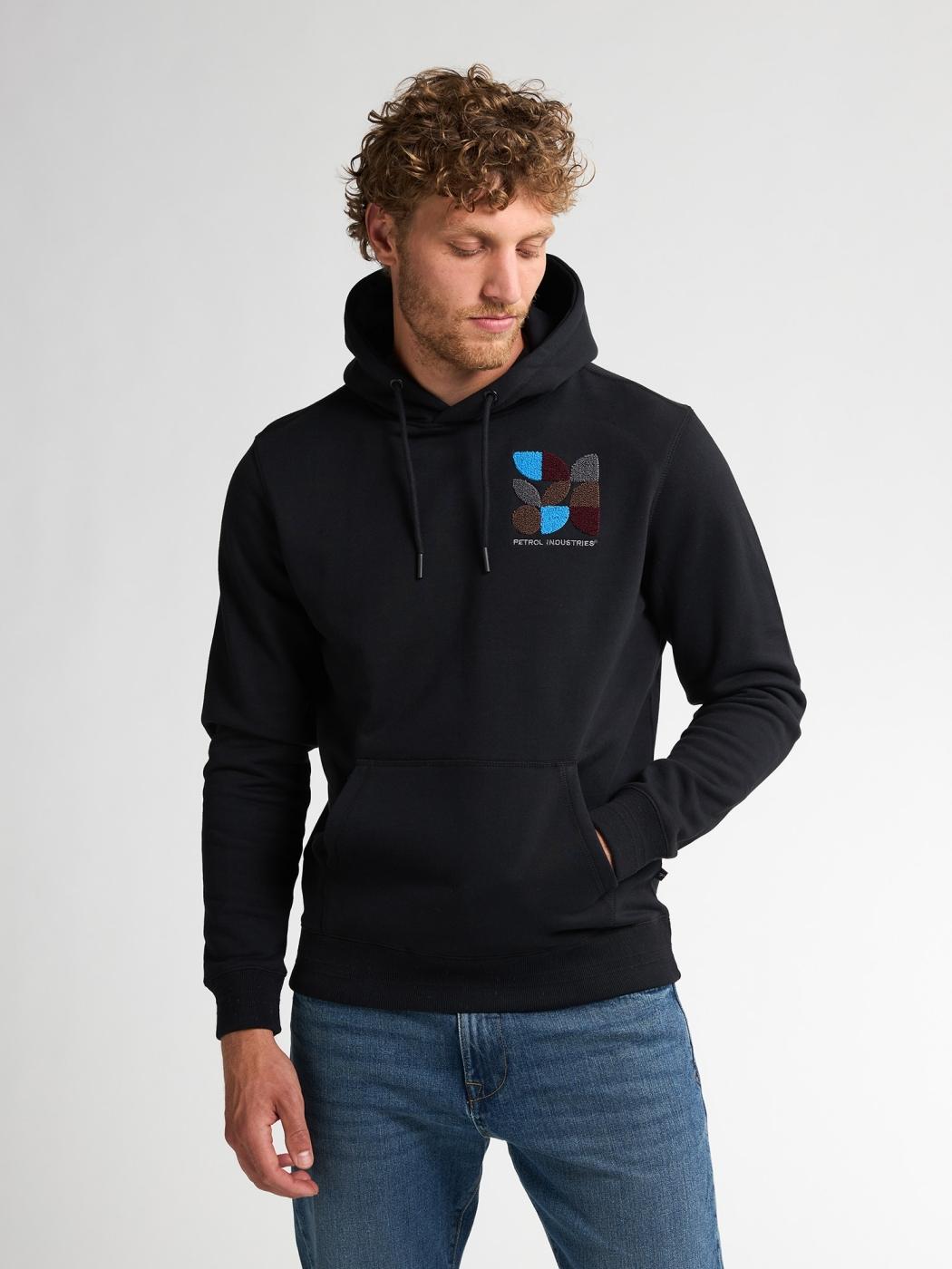 SUDADERA PETROL NEGRO