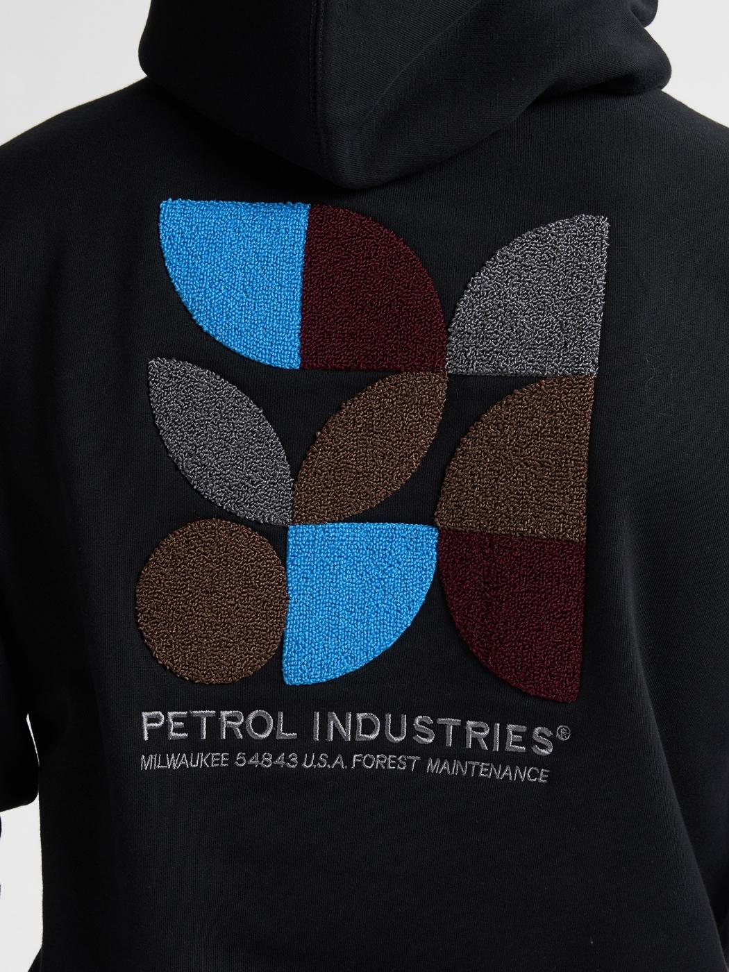 SUDADERA PETROL NEGRO