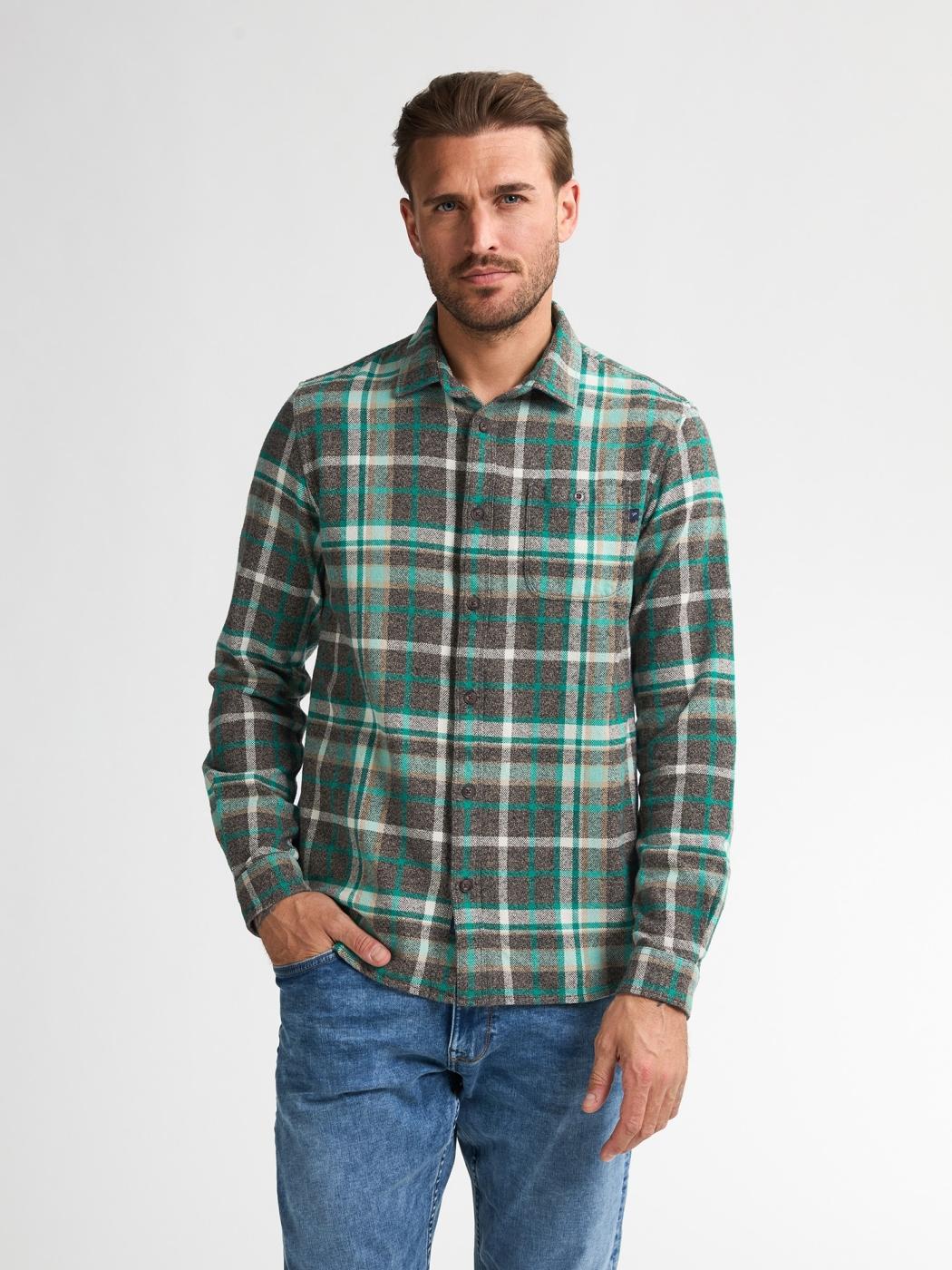 CAMISA PETROL CHECK VERDE