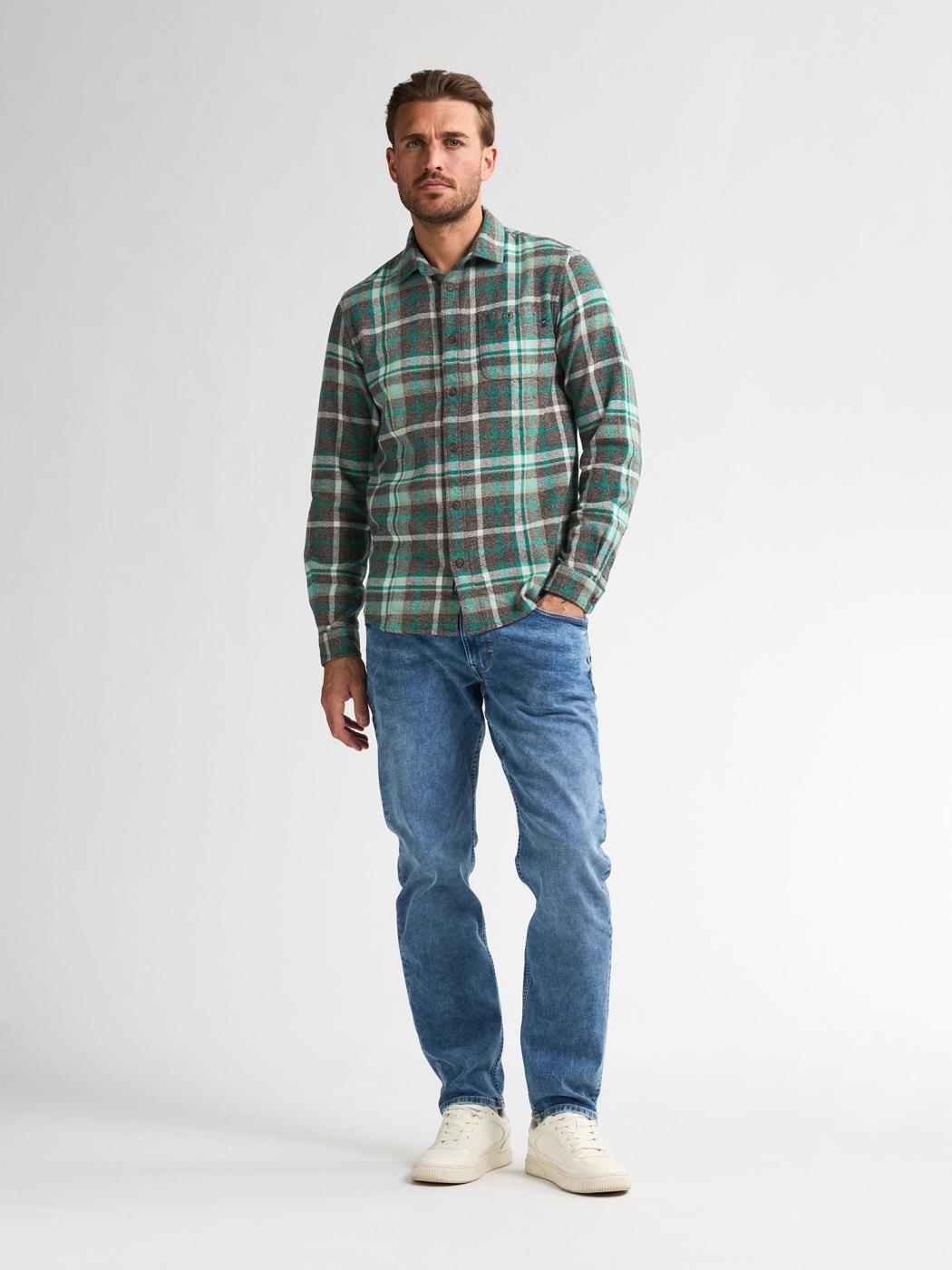 CAMISA PETROL CHECK VERDE