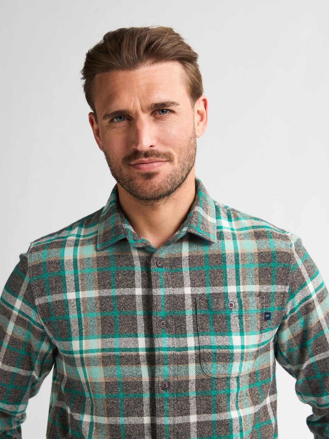 CAMISA PETROL CHECK VERDE