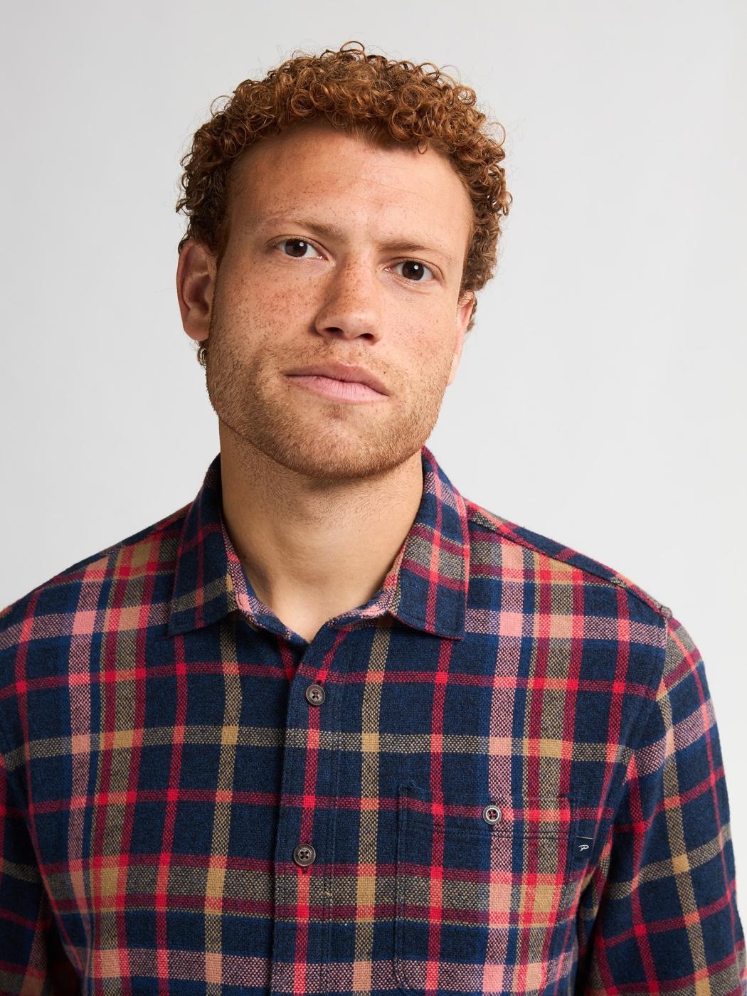 CAMISA PETROL CHECK ROJO