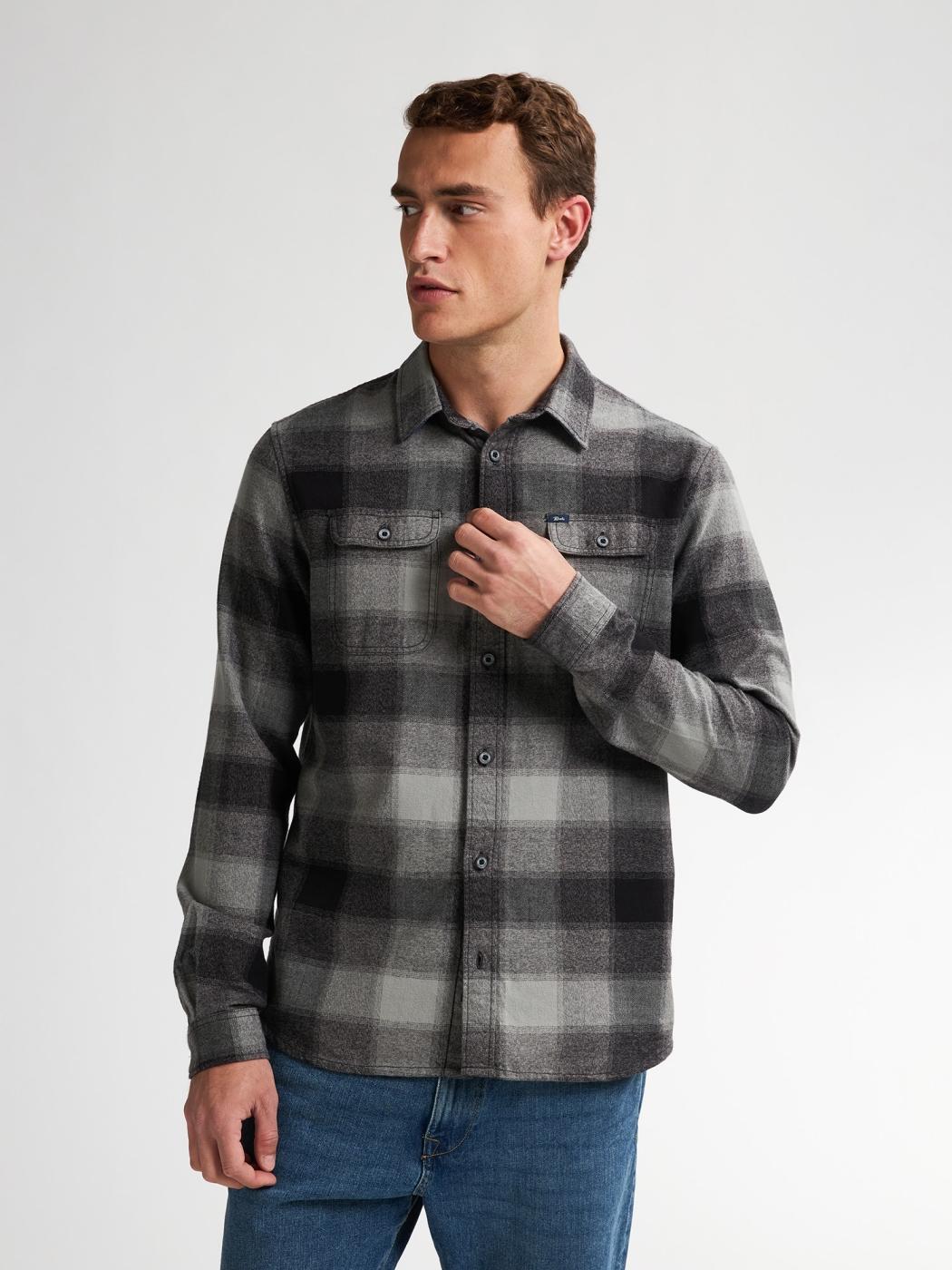 CAMISA PETROL CHECK NEGRO