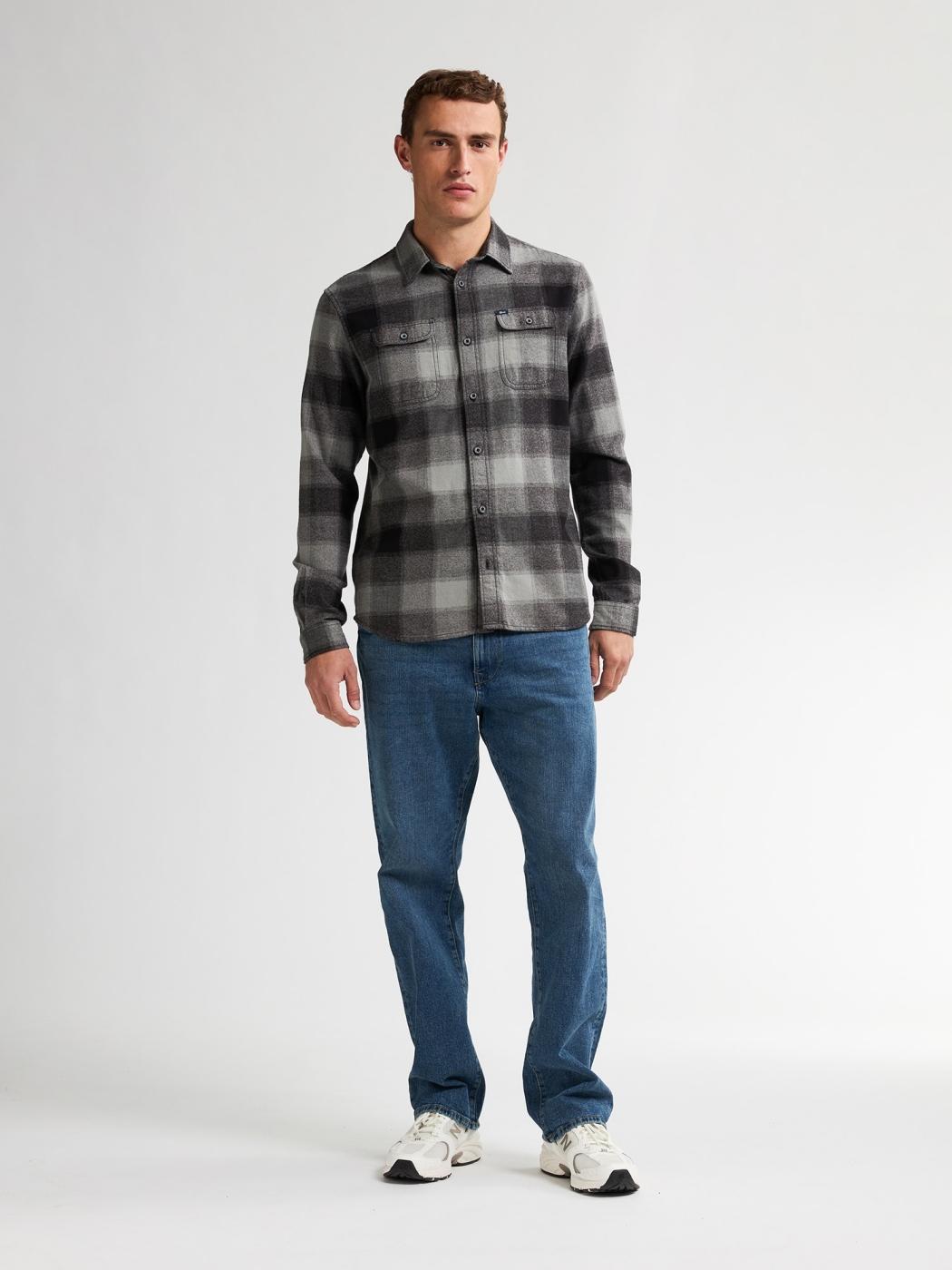 CAMISA PETROL CHECK NEGRO