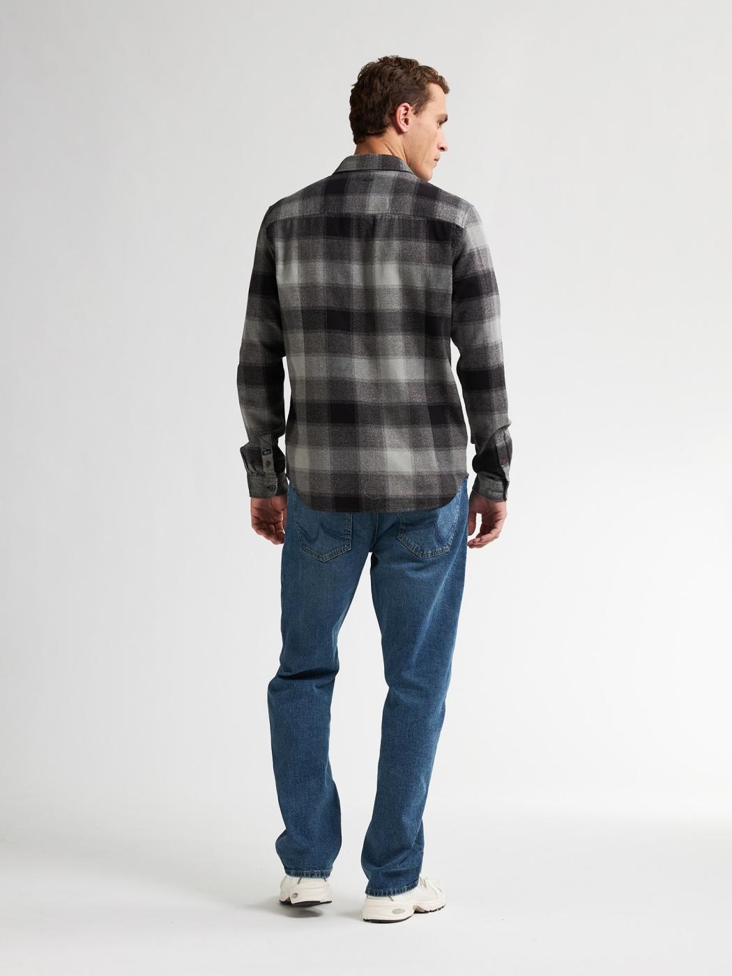 CAMISA PETROL CHECK NEGRO