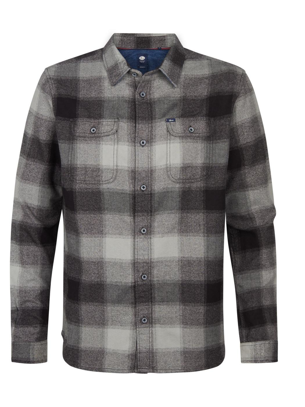 CAMISA PETROL CHECK NEGRO