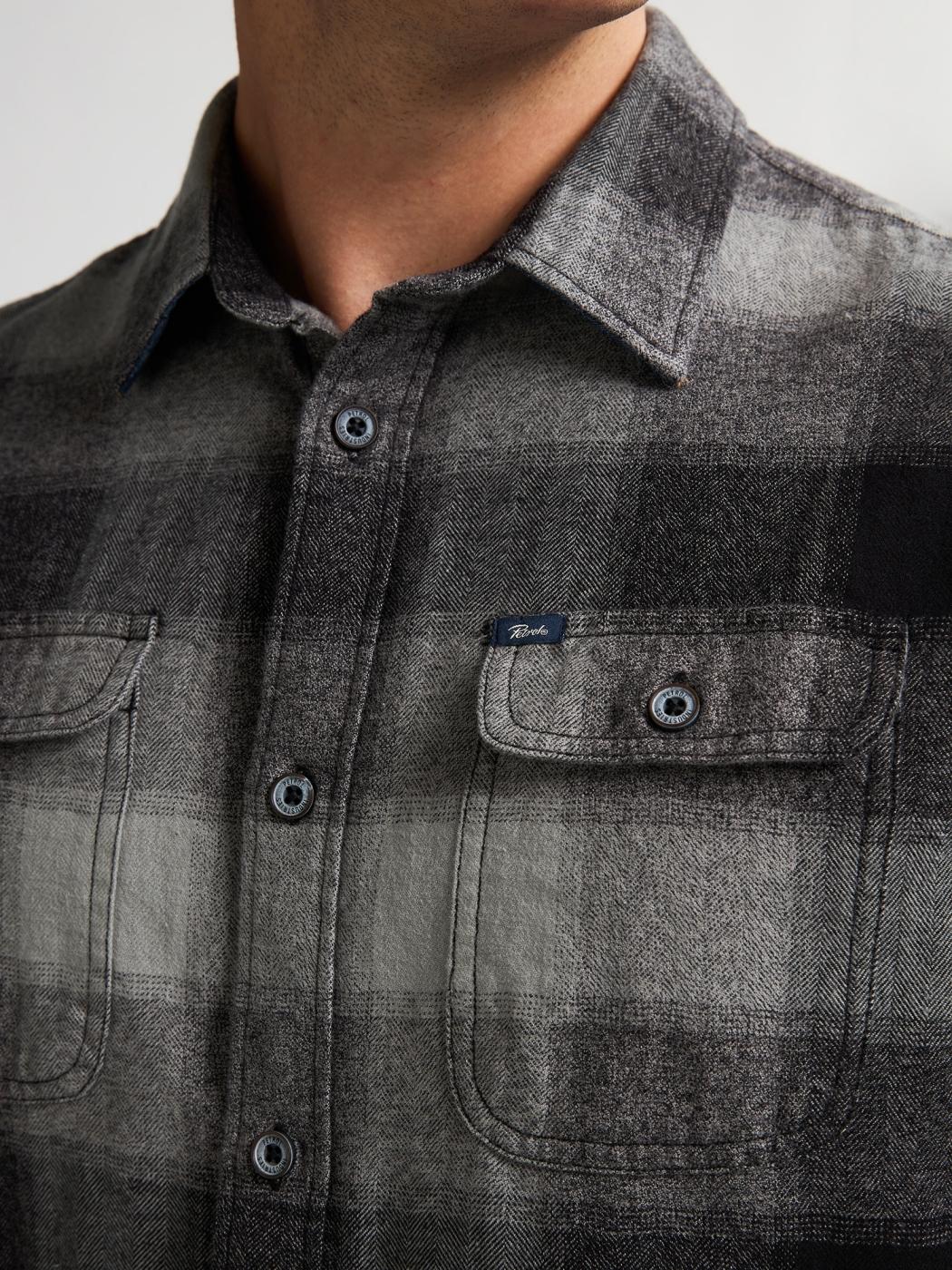 CAMISA PETROL CHECK NEGRO