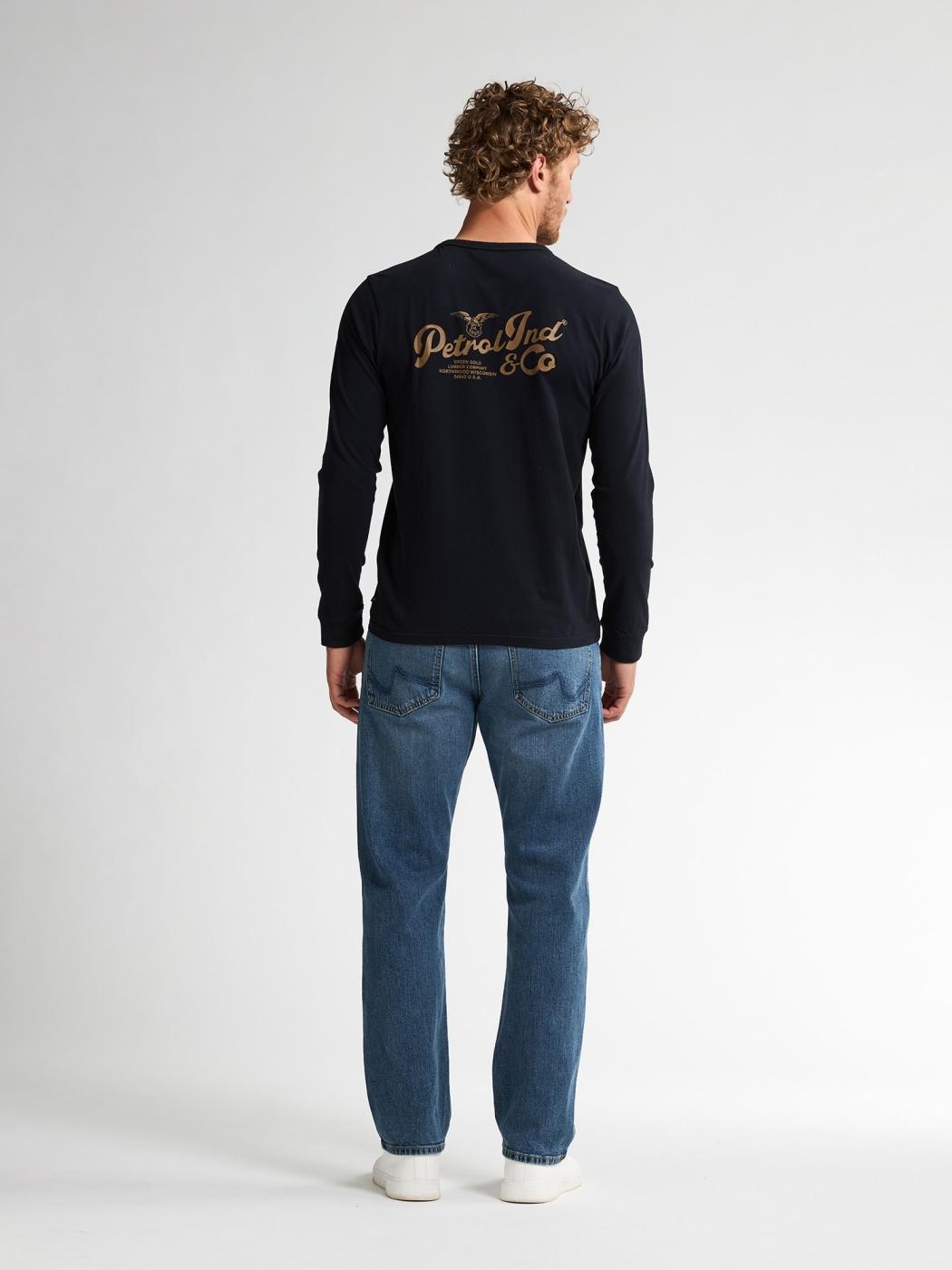 CAMISETA PETROL M/LARGA NEGRO