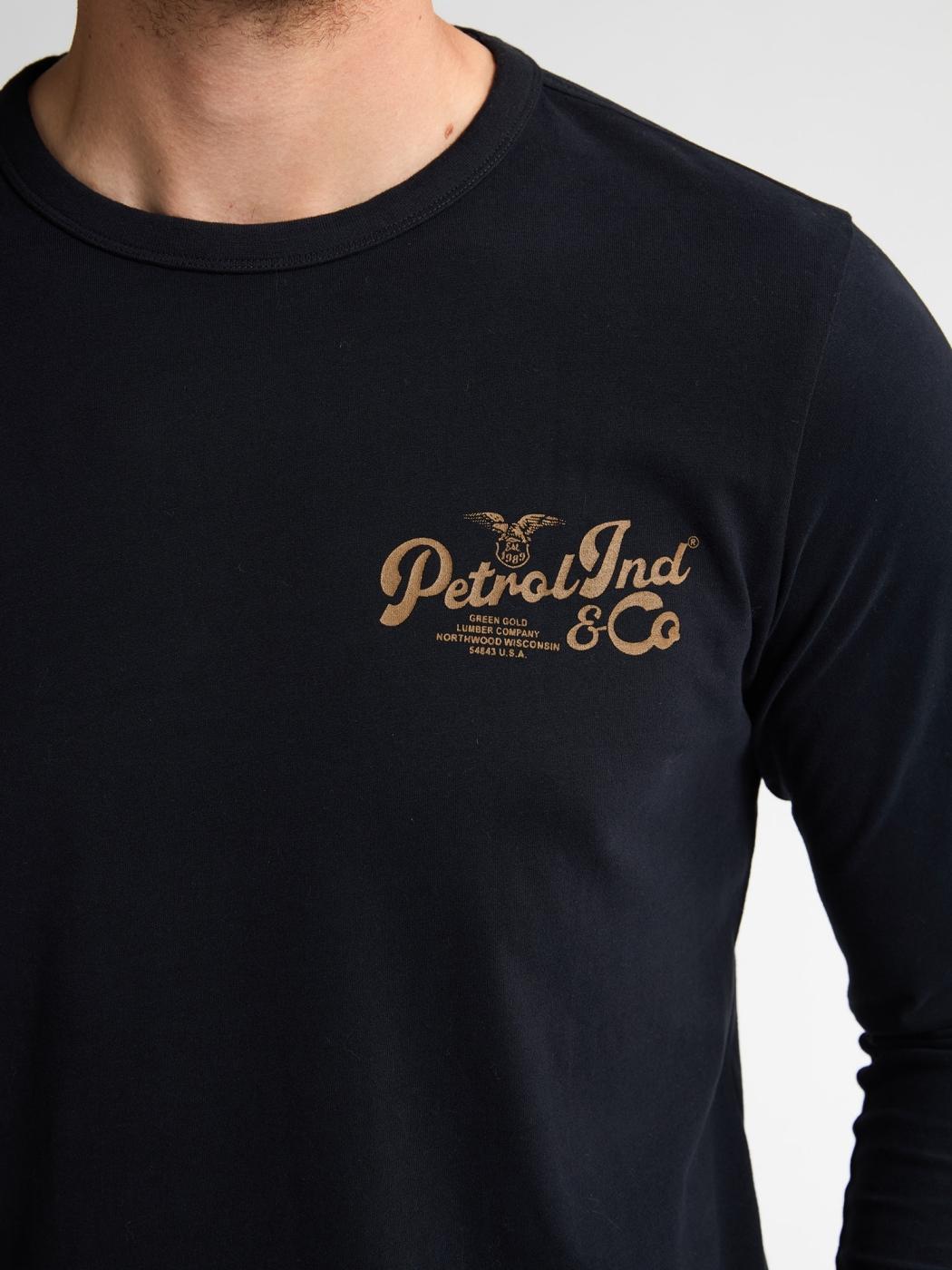 CAMISETA PETROL M/LARGA NEGRO