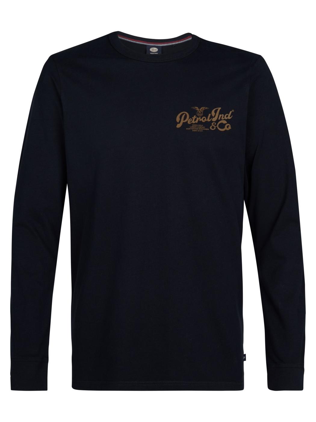 CAMISETA PETROL M/LARGA NEGRO