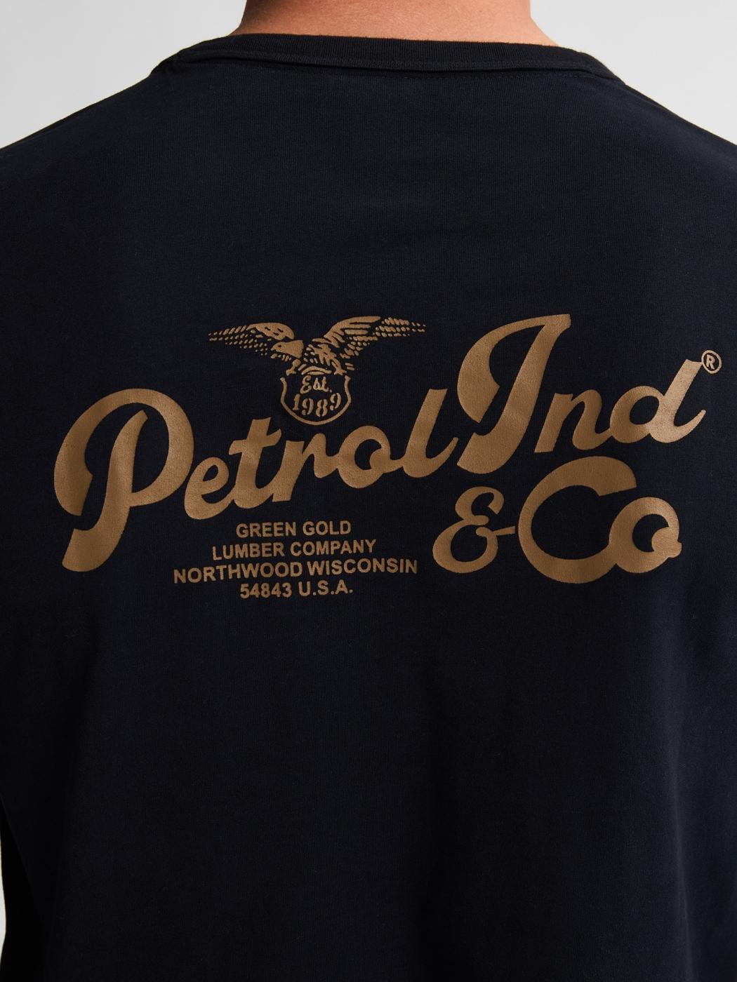 CAMISETA PETROL M/LARGA NEGRO