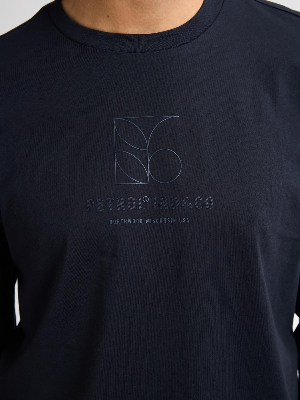CAMISETA PETROL M/LARGA AZUL OSCURO