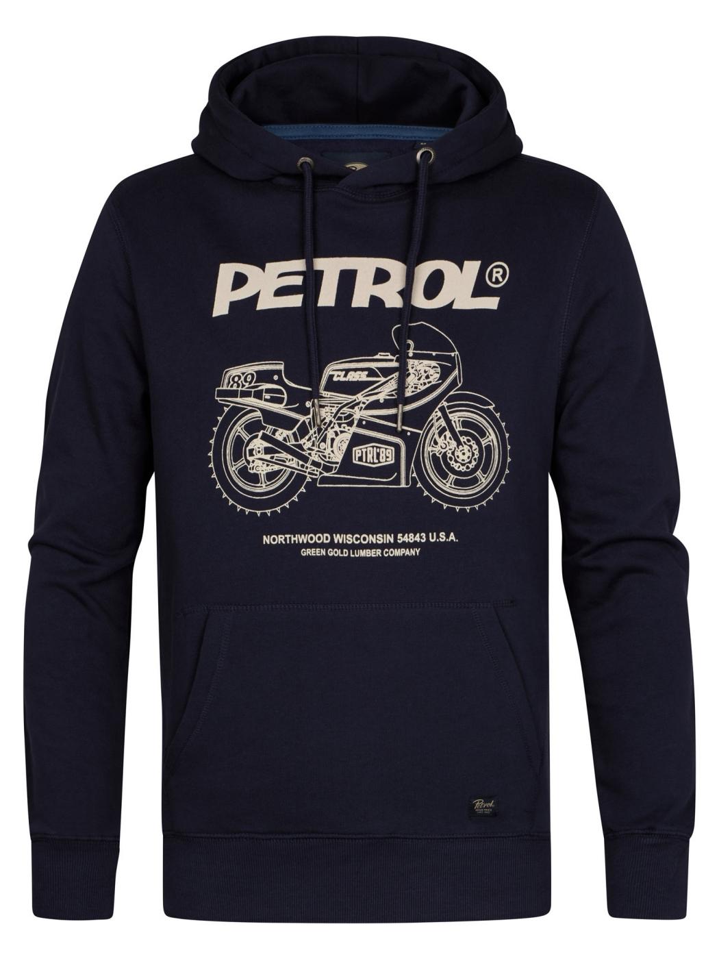 SUDADERA PETROL HOODED AZUL OSCURO