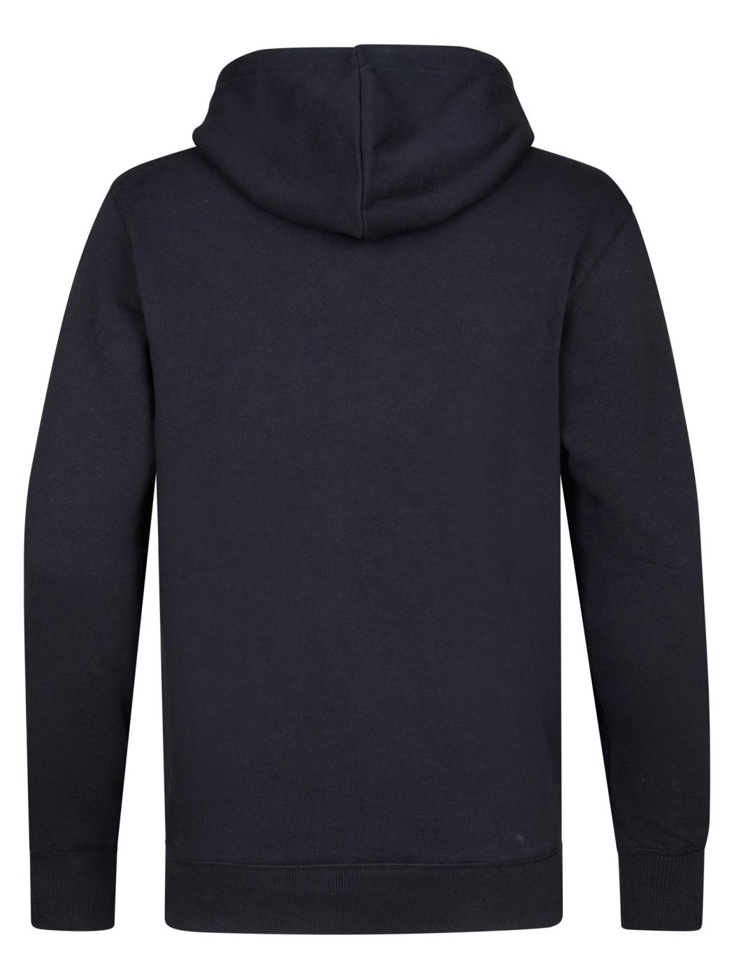 SUDADERA PETROL HOODED NEGRO