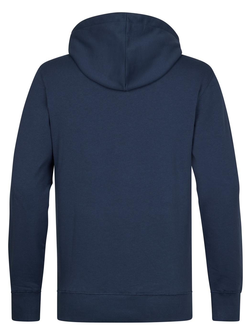 SUDADERA PETROL HOODED AZUL