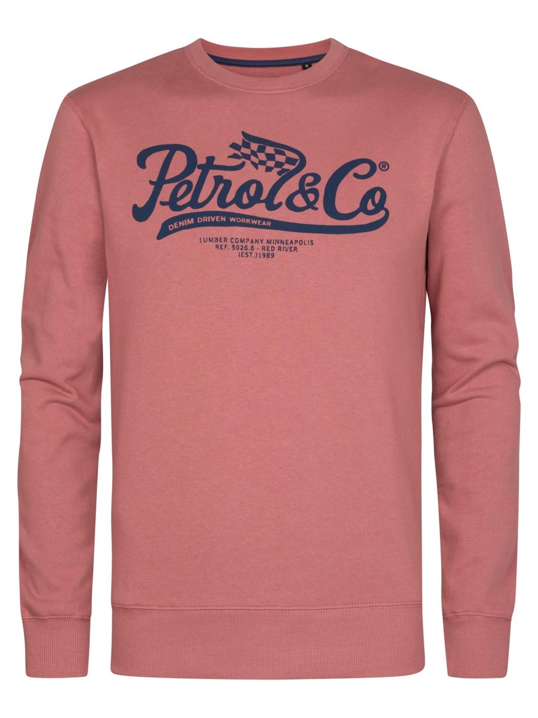 SUDADERA PETROL ROJO CLARO