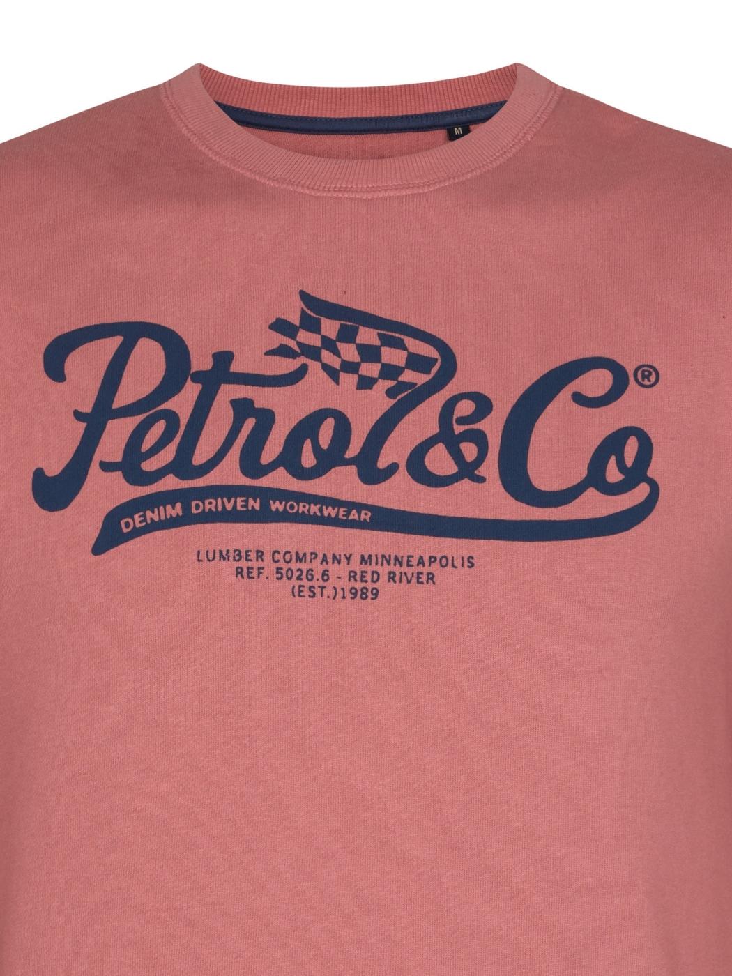 SUDADERA PETROL ROJO CLARO