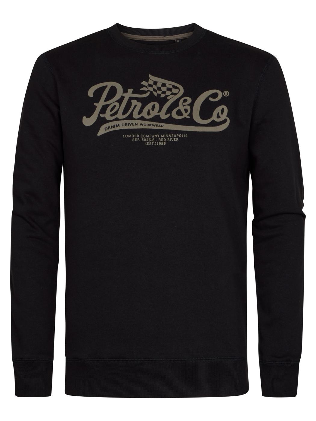 SUDADERA PETROL NEGRO