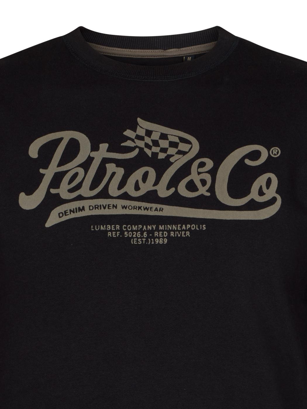 SUDADERA PETROL NEGRO