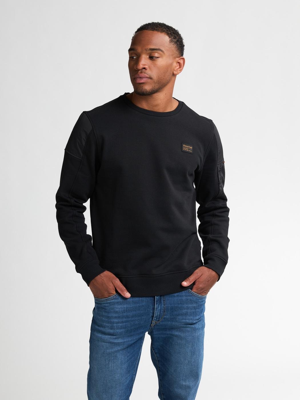 SUDADERA PETROL NEGRO