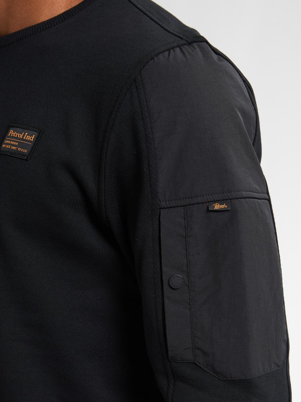 SUDADERA PETROL NEGRO