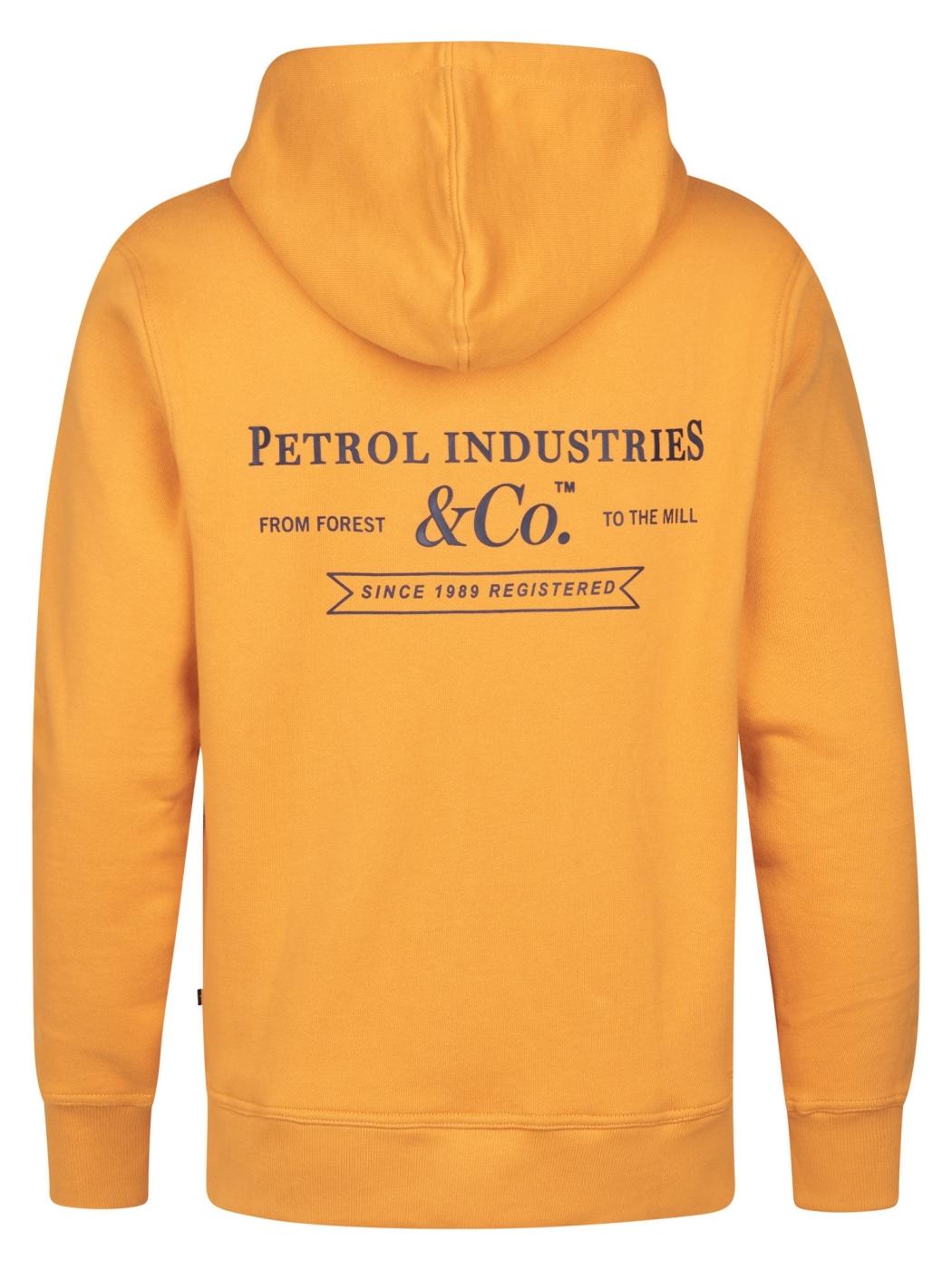 SUDADERA PETROL HOODED AMARILLO