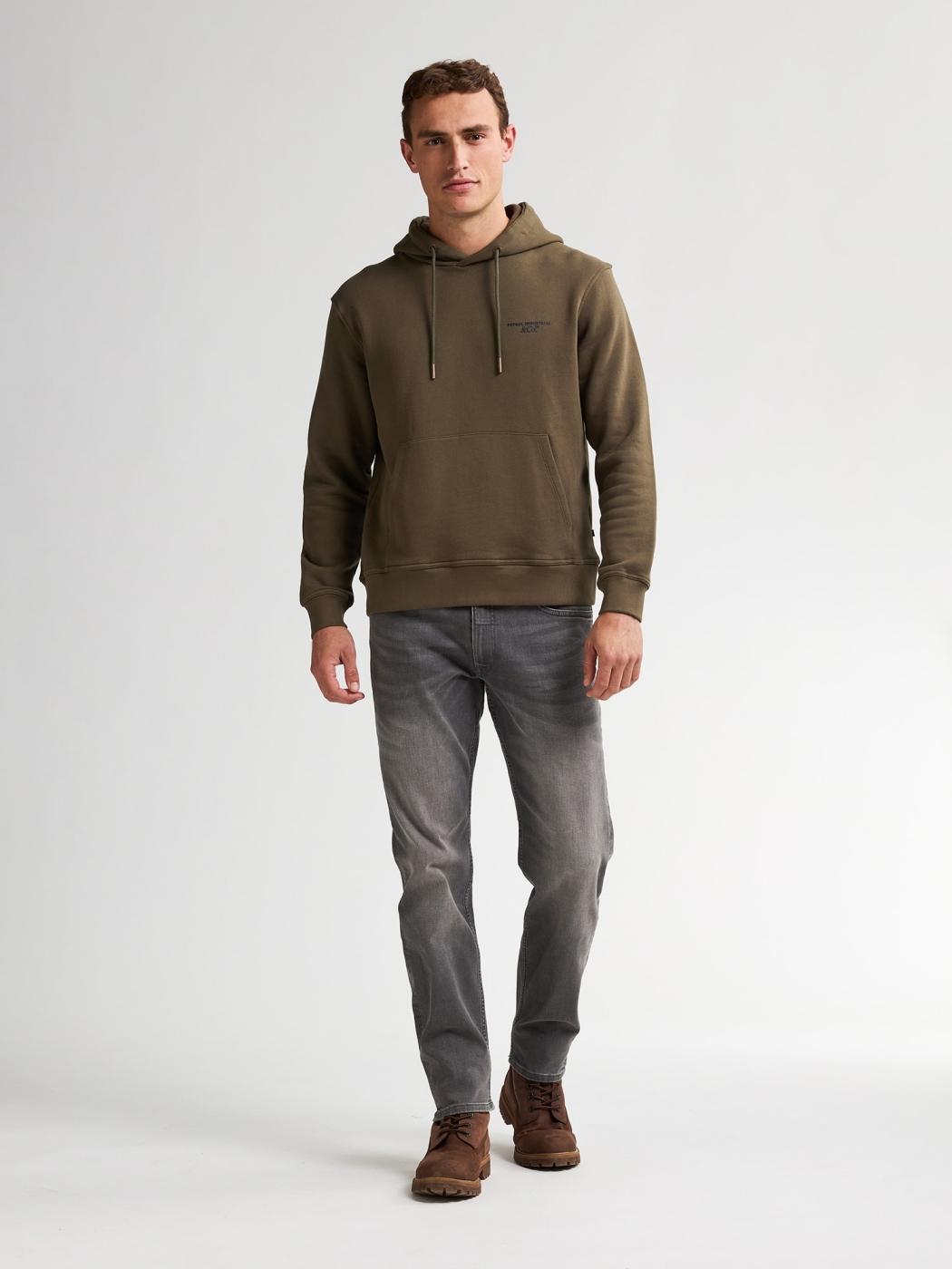 SUDADERA PETROL HOODED VERDE OSCURO